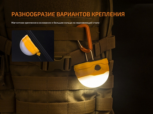 Фонарь Fenix CL20R Желтый (16NWxLED, 300 лм, Li-Po)