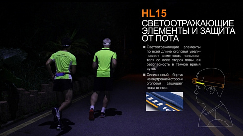 Фонарь Fenix HL15 Розовый (XP-G R5, 200 лм, AAA)