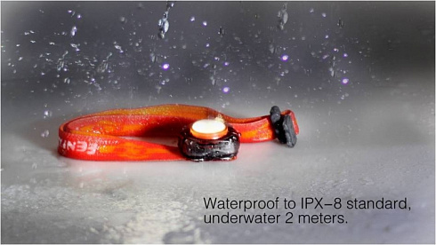 Фонарь Fenix HL05 Голубой (White/Red LEDs, ANSI 8 лм, CR2032)