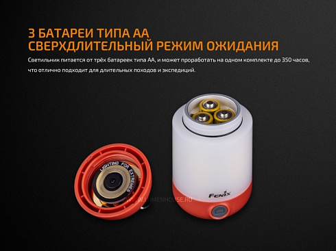 Фонарь Fenix CL23 Красный (300 лм, AA)
