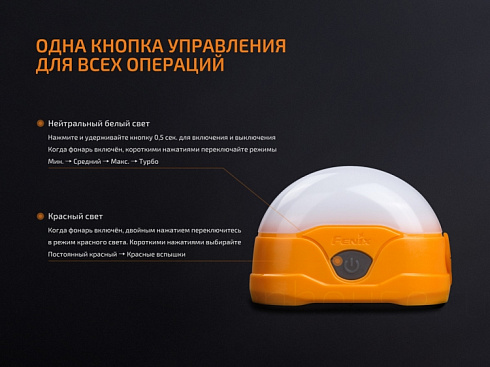 Фонарь Fenix CL20R Желтый (16NWxLED, 300 лм, Li-Po)